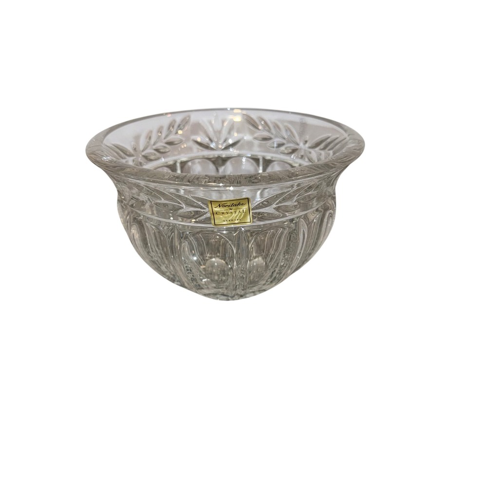 Noritake Vintage Crystal Small Bowl Clear Lead Crystal Germany 5 Inch